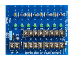 Securitron PDB-8C5 Power Distribution Board, 8 PTC Output, 4.62A Each