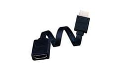 Vanco 233216X Super Flex Flat HDMI High Speed Male to Female Cable, 6"
