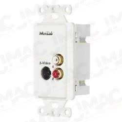 Muxlab 500038-WP-US S-Video/Hi-Fi Wall Balun, US