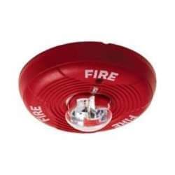 System Sensor PC2R Horn Strobe, Red, Ceiling Mount, Two-Wire, FIRE Lettering System Sensor PC2R Horn Strobe, Red, Ceiling Mount, Two-Wire, FIRE Lettering