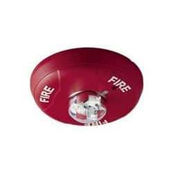 System Sensor SCR Strobe, Red, Ceiling Mount, FIRE Lettering, Standard Candela