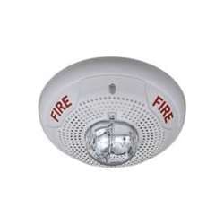 System Sensor SPSCW Speaker Strobe, White, Ceiling Mount, FIRE Lettering