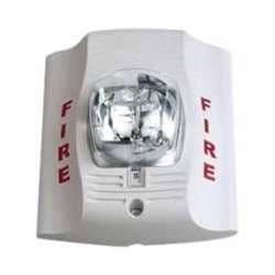 System Sensor SWH Strobe, White, Wall Mount, FIRE Lettering, Standard Candela