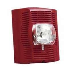 System Sensor SPSR-P Speaker Strobe, Red, Wall Mount, Standard Candela