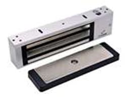 Dynalock 2011-LCB Electromagnetic Lock, 1200lbs, Single Outswinging Door, Basic Lock Less Circuit Board, Satin Aluminum