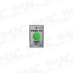 Seco-Larm SD-7201GC-PEQ Stainless Steel Push-to-Exit Plate, Single Gang, Green Mushroom Button Seco-Larm SD-7201GC-PEQ Stainless Steel Push-to-Exit Plate, Single Gang, Green Mushroom Button