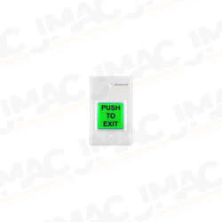 Seco-Larm SD-7223GW-LQ White Plastic Push-to-Exit Plate, Single Gang, Green Illuminated Mushroom Button, Concealed Screws Seco-Larm SD-7223GW-LQ White Plastic Push-to-Exit Plate, Single Gang, Green Illuminated Mushroom Button, Concealed Screws