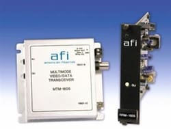 American Fibertek RTM1605 Single Fiber Bi-Directional Rack Card Transmitter, Low Profile, Multimode
