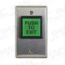 Camden 30E-LED Square Illuminated Push/Exit Switch, PUSH TO EXIT, 12/24 VDC LED