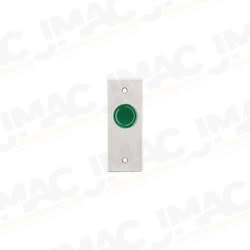 Camden 9380G 1" Piezoelectric Push/Exit Switch, Narrow, Blank Faceplate, Green Button