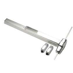 Von Duprin 9927EO-3-26D Surface Mounted Vertical Rod Device, Grooved Mechanism, No Outside Trim, 3' Door, Satin Chrome