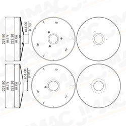 Bosch Security NDA-5081-PLEN In-Ceiling Plenum Rated Kit, 110mm  For 30001 Indoor Micro And Panoramic 51001 Indoor