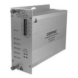 ComNet FVT4014S1 Video Transmitter/Data Transreceiver, Single Mode 1550/1310nm, 4 Channel Digital Video, 4 Bi-Directional Data Channels, 10-Bit Digital Short-Haul Video