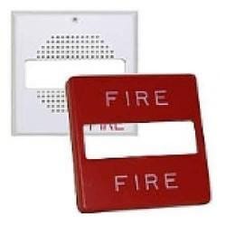 Cooper Wheelock ECHSG50FW Grill Plate for E50 Speaker Strobe, White, FIRE Lettering