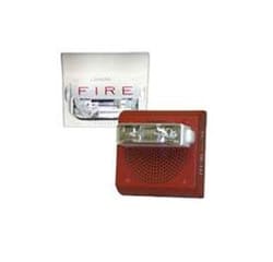 Cooper Wheelock Weatherproof ET70WP-2475C-FR Speaker Strobe, Red, Ceiling Mount, FIRE Lettering, Single Candela