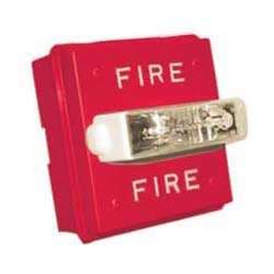 Cooper Wheelock RSSWP-2475W-AR Weatherproof Strobe, Red, Wall Mount, AGENT Lettering, Single Candela