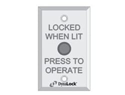 Dynalock 6110-CB-ILM-24V Red Pushbutton, SPDT, Maintained