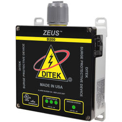 Ditek D200-120/2401 200kA/Phase, 100kA/Mode Surge Protector, 120/240VAC Split Phase