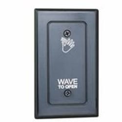 Camden 324/2S Hands Free Switch, Single Gang, Stainless Steel Faceplate (Hand Icon)