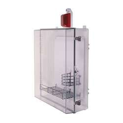 STI 7554 Protective Cabinet with Siren/Strobe Alarm, Key Lock