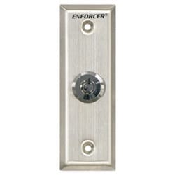 Seco-Larm SD71051V0 ENFORCER Request-to-Exit Key Switch Plate, Momentary Switch, Slimline Plate
