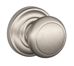 Schlage Andover Knob with Andover Trim - F series