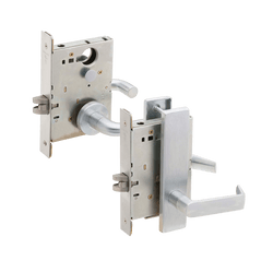 Schlage L9412 - Exit Lock with Deadbolt - Grade 1 Mortise Non-Keyed Lever Lock