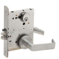 Schlage LV9070 - Vandlgard Classroom Mortise Lever Lock - Grade 1 Non-Deadbolt Function Single Cylinder Keyed Lever Lock