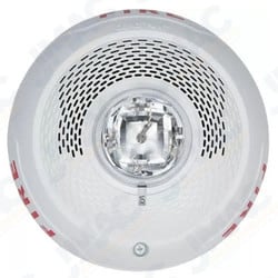 System Sensor SPSCWLED L-Series Indoor Speaker Ceiling-Mounted LED Strobe, "FIRE", White
