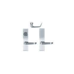 Detex 14DNS LHR 613 DN Lever Trim with Blank Escutcheon, Left Hand Reverse, for 40/50/51 Series Devices, S Lever Style, Dark Oxidized Satin Bronze Oil Rubbed