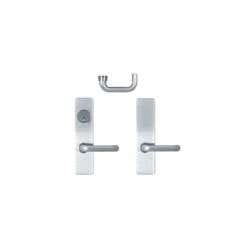 Detex 14DNT LHR 612 DN Lever Trim with Blank Escutcheon, Left Hand Reverse, for 40/50/51 Series Devices, T Lever Style, Satin Bronze Clear Coated