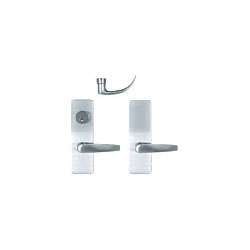 Detex 14DU LHR 611 D Lever Trim with Blank Escutcheon, Left Hand Reverse, for 10/20/21/27 Series Devices, U Lever Style, Bright Bronze Clear Coated