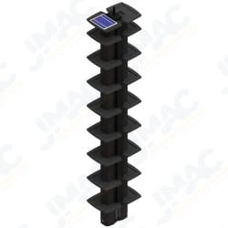Protech Technologies 30840211 - 6.5ft , Double Face TX/RX, 5 Cells, Anti-Condensation Caps, Solar Panel & Battery