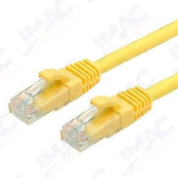 Signamax C6A-114YE-10FB CAT6A U/UTP Patch Cord Snag-Proof Boot, 10', Yellow