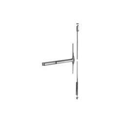 Detex 5102CN CD 695 96 36X84 Advantex Narrow Stile Surface Vertical Rod Exit Device, with Dummy Trim, Cylinder Dogging, 96 Surface Strike, Less Bottom Rod, 36 In. Device for 84 In. Door Height, Dark Bronze Painted