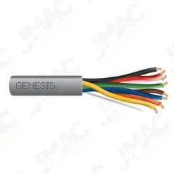 Genesis 21071109 22/8 Stranded Unshielded Cable, Riser, CMR, FT4, 1000' (304.8 m) Pull Box, Gray