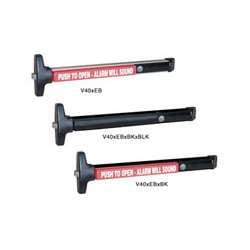 Detex FV40 ER 628 99 36 Value Series Narrow Stile Rim Exit Device, Electric Latch Retraction, 99 Surface Strike, Fire Rated, 36 In. Device, Satin Aluminum Clear Anodized