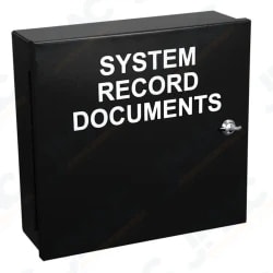 STI EM1212DOC-BK Black System Record Documents Enclosure