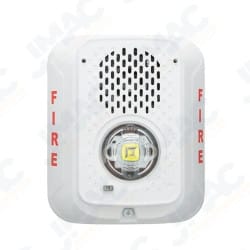 System Sensor P2WLED-LF Wall Mount Strobe Sounder, Low-Frequency, White