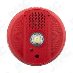 System Sensor PC2RLED-LF Ceiling Mount Strobe Sounder, Low-Frequency, Red