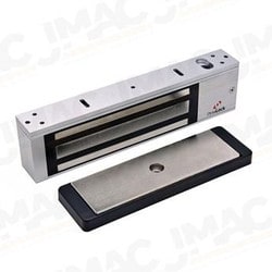 Dynalock 2011-TJ20-US26 Electromagnetic Lock, 1200lbs, Single Inswinging Door, Bright Chrome