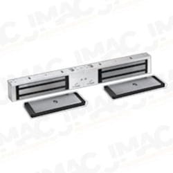 Dynalock 2022-TJ22-US19 Electromagnetic Lock, 1200lbs, Double Inswinging Door, Double Coil, Flat Black Coated