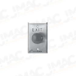 Dynalock 6290-LED-US10B Palm Switch, 1-5/8" Red Mushroom Button, Time Delay, Bi-Color LED, PUSH TO EXIT, Oil Rubbed Bronze