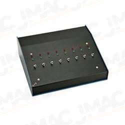 Dynalock 8006CSF-24-TL2-MA-MLC Console, 6 Stations, Custom Slope Front, 24VDC, 2 Lights, Master Alarm, MLC Master Lockout