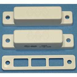 GRI 28C-W Surface Mount Magnetic Reed Switch Set, Brown, SPDT, Standard Gap Up to 1", Concealed Terminals