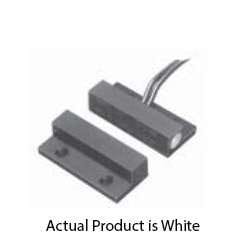 GRI 55F-12WG-W-BA Miniature Surface Mount Switch Set, White, Wide Gap 1"+, Closed Loop, Breakaway Flanges, 12" Leads in Middle