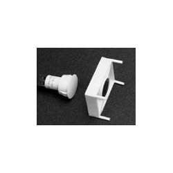 GRI 8080-TMC-W 3/4" Recessed Steel Door Channel Magnet, MC-180 Magnet, White, Closed Loop, Up to 3/4" Gap, Terminals