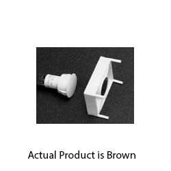 GRI 8080-TMC-B 3/4" Recessed Steel Door Channel Magnet, MC-180 Magnet, Brown, Closed Loop, Up to 3/4" Gap, Terminals