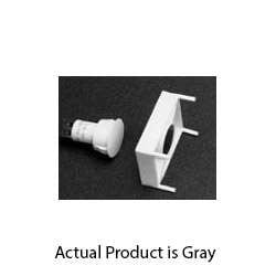 GRI 8080-TMC-G 3/4" Recessed Steel Door Channel Magnet, MC-180 Magnet, Gray, Closed Loop, Up to 3/4" Gap, Terminals