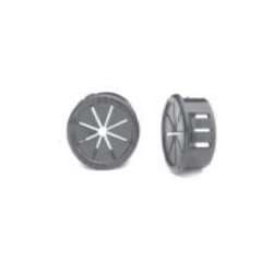 GRI CB-10-BL Wire Run Plug, Black, 1" Diameter